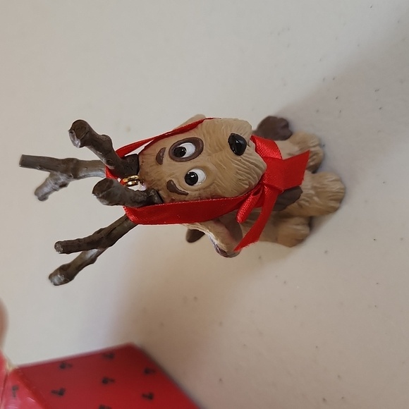 Hallmark Reindoggy Christmas Tree Ornament 1987 Brown Dog Antlers Vintage Cute - Picture 3 of 6